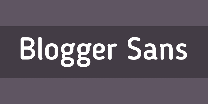 tipografia blogger sans